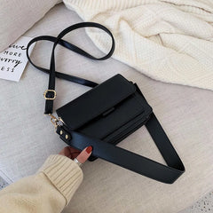 Mini Pu Leather Flap Shopper Bag for Women Crossbody Bag