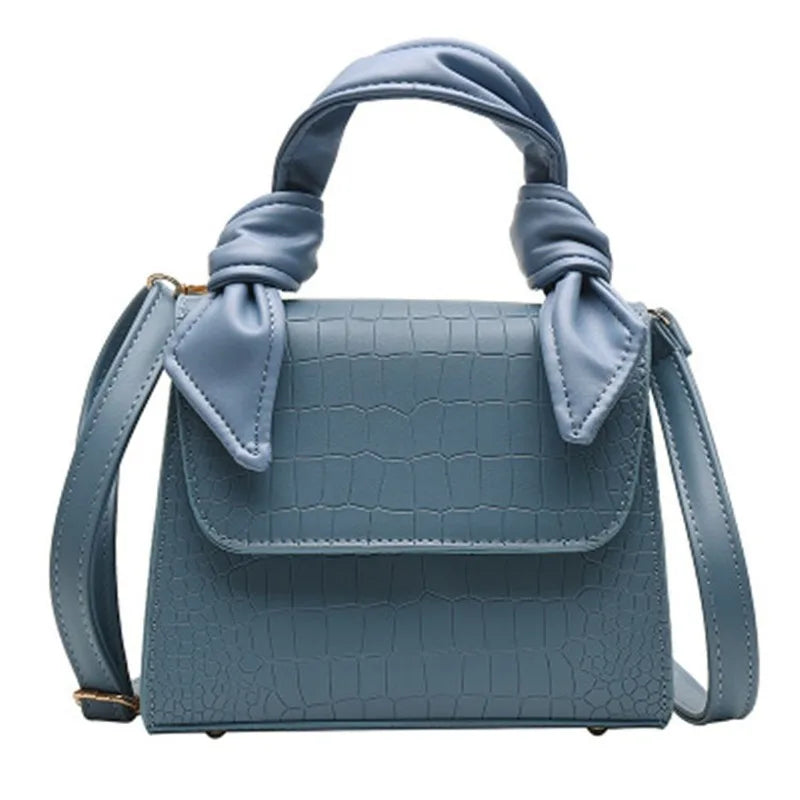 Crocodile Pattern Small Square Bag Hand-held Shoulder Messenger