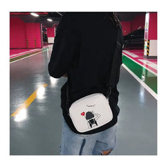 Summer Retro Small Square Bag Pu Shoulder Messenger Bag