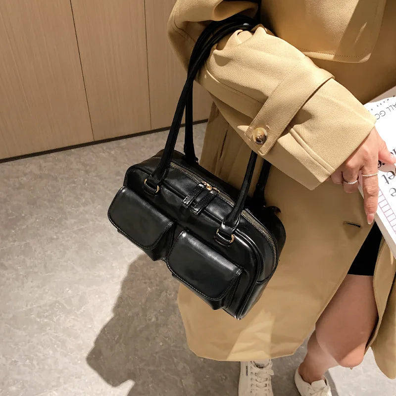 Women's Soft Leather Light Purses and Handbags for Work and Travel