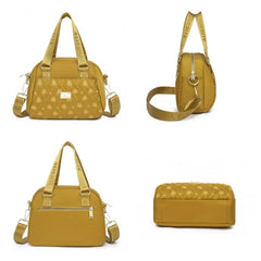 Women's Embroidered Crossbody Bag Nylon Travel Purse Lady Shoulder Handbag