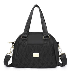 Women's Embroidered Crossbody Bag Nylon Travel Purse Lady Shoulder Handbag