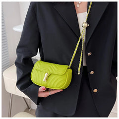 Women's Soft Leather Chain Shoulder Crossbody Bag Small Messenger Flap Bag