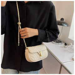 Women's Soft Leather Chain Shoulder Crossbody Bag Small Messenger Flap Bag