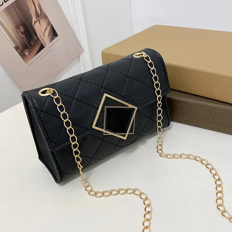 Women's Diamond Lattice Shoulder Bag Crossbody - Multiple Colors
