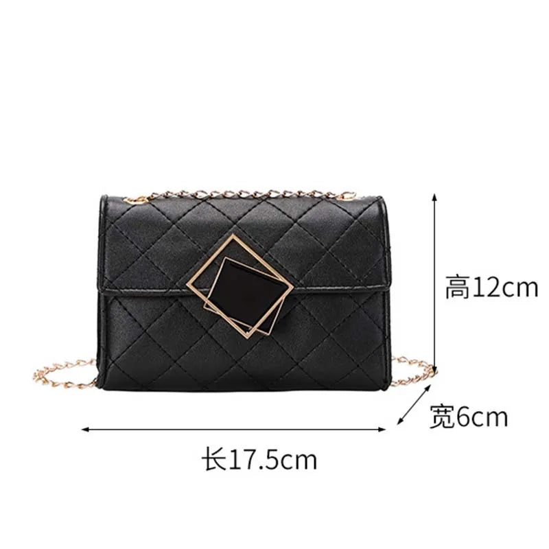 Women's Diamond Lattice Shoulder Bag Crossbody - Multiple Colors