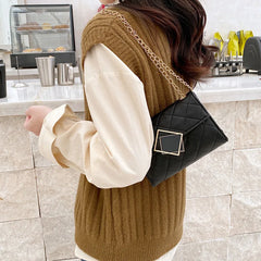 Women's Diamond Lattice Shoulder Bag Crossbody - Multiple Colors