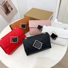 Women's Diamond Lattice Shoulder Bag Crossbody - Multiple Colors