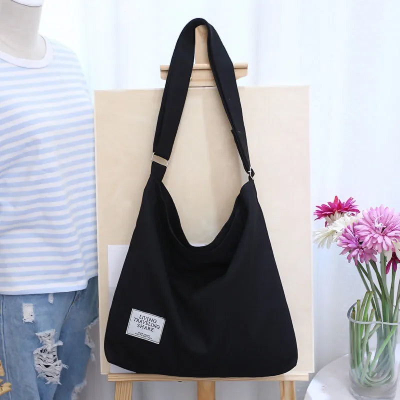 Vintage Art Canvas Bag Large Capacity Shoulder Diagonal Straddle
