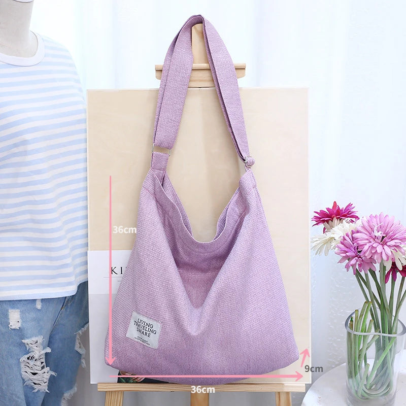 Vintage Art Canvas Bag Large Capacity Shoulder Diagonal Straddle