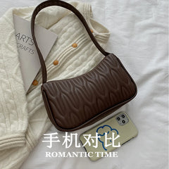 Women's High Sense Solid Single Shoulder Bag