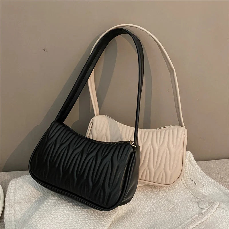 Women's High Sense Solid Single Shoulder Bag