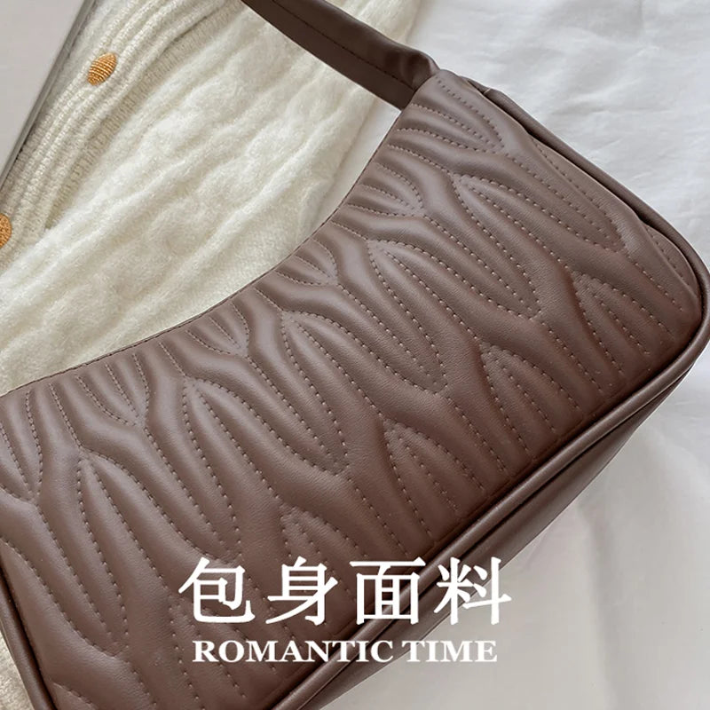 Women's High Sense Solid Single Shoulder Bag