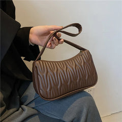 Women's High Sense Solid Single Shoulder Bag