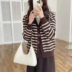 Small Handbags Lady Shoulder Bag PU Leather Casual Hobos Bags