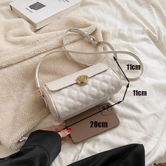 Women's Crossbody Bag with Wide Strap Zip Shoulder Handbag