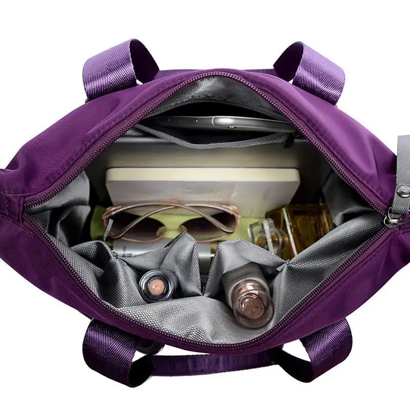Women's Nylon Messenger Shoulder Handbag Waterproof Large Capacity