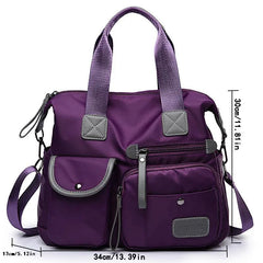 Women's Nylon Messenger Shoulder Handbag Waterproof Large Capacity