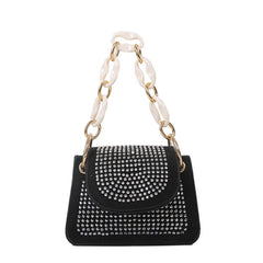 Women's Mini Bag Chain Messenger Diamond Small Square Bag