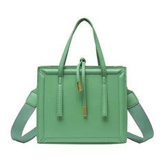 Women's PU Leather Shoulder Bag Cross Square Tote Handbag