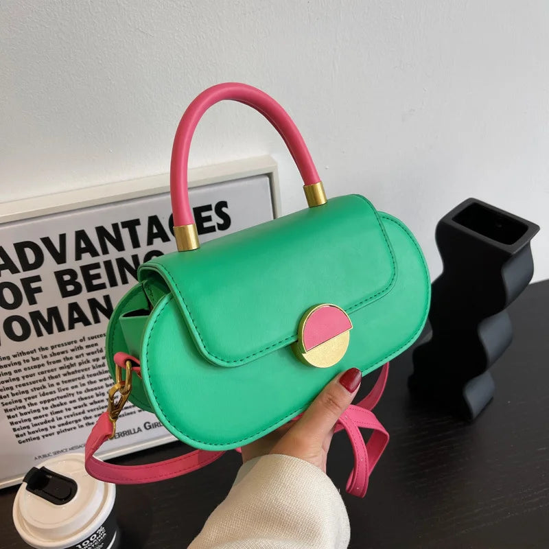 Women's Shoulder Bag Contrast Versatile Crossbody Bag
