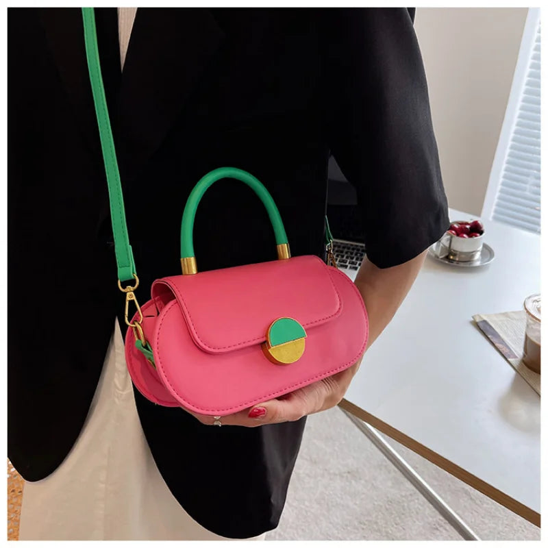 Women's Shoulder Bag Contrast Versatile Crossbody Bag