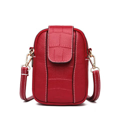 Women's Crossbody Messenger Bag Flap Small Shoulder PU Leather Phone Purse