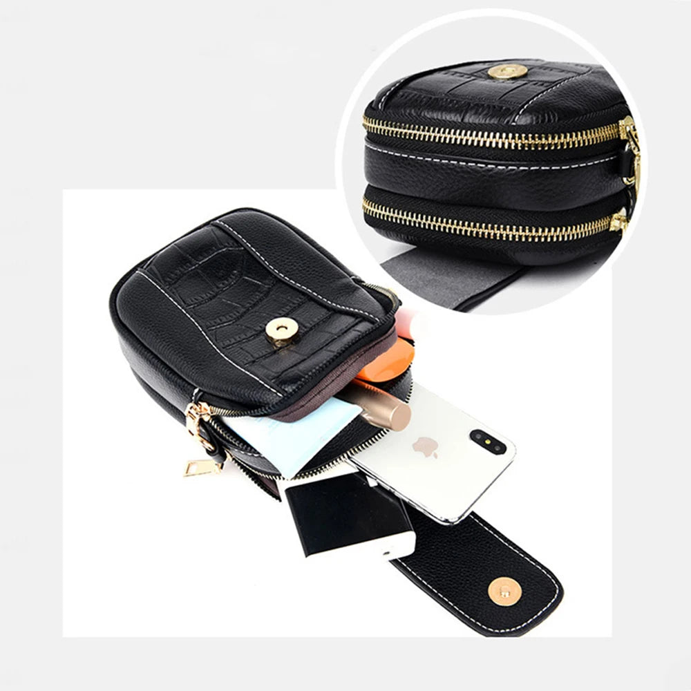 Women's Crossbody Messenger Bag Flap Small Shoulder PU Leather Phone Purse
