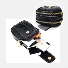 Women's Crossbody Messenger Bag Flap Small Shoulder PU Leather Phone Purse