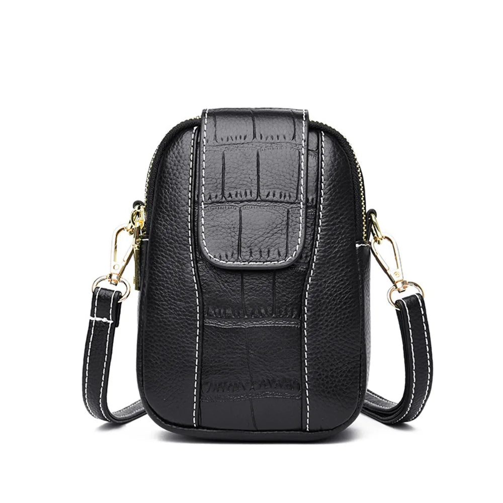 Women's Crossbody Messenger Bag Flap Small Shoulder PU Leather Phone Purse