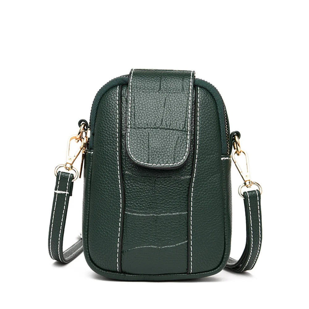 Women's Crossbody Messenger Bag Flap Small Shoulder PU Leather Phone Purse
