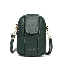 Women's Crossbody Messenger Bag Flap Small Shoulder PU Leather Phone Purse