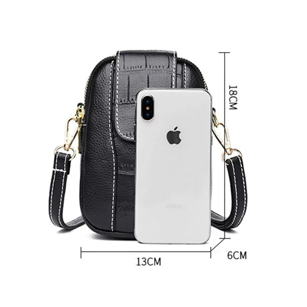 Women's Crossbody Messenger Bag Flap Small Shoulder PU Leather Phone Purse