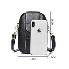 Women's Crossbody Messenger Bag Flap Small Shoulder PU Leather Phone Purse
