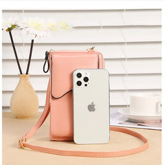 Women's PU Shoulder Bag Crossbody Purse Clutch Wallet Phone Bag