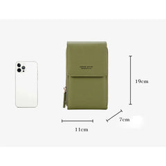 Small Crossbody Bag for Women Soft Leather Wallet Touch Screen Cell Phone Purse