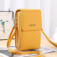 Small Crossbody Bag for Women Soft Leather Wallet Touch Screen Cell Phone Purse
