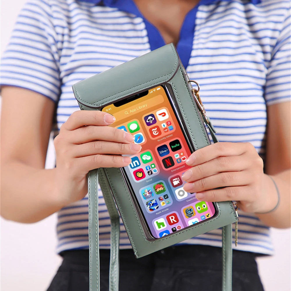 Women's Touch Screen Cell Phone Shoulder Bag Wallet Crossbody Bag