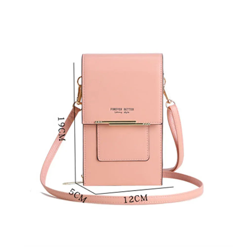Women's Touch Screen Cell Phone Shoulder Bag Wallet Crossbody Bag