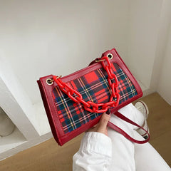 Women's Chain Shoulder Messenger Bag Lock Handbags