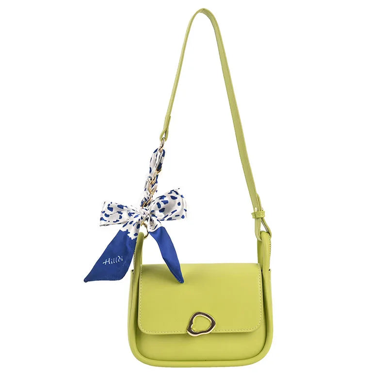Women's Silk Ribbon Cross-Body Bag for Autumn Winter