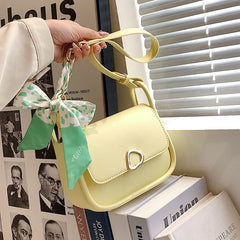 Women's Silk Ribbon Cross-Body Bag for Autumn Winter