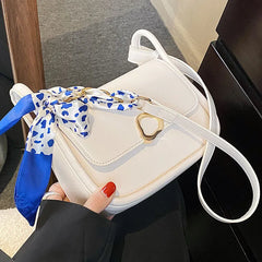 Women's Silk Ribbon Cross-Body Bag for Autumn Winter