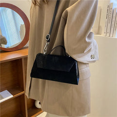 Corduroy Small Square Crossbody Bag for Women