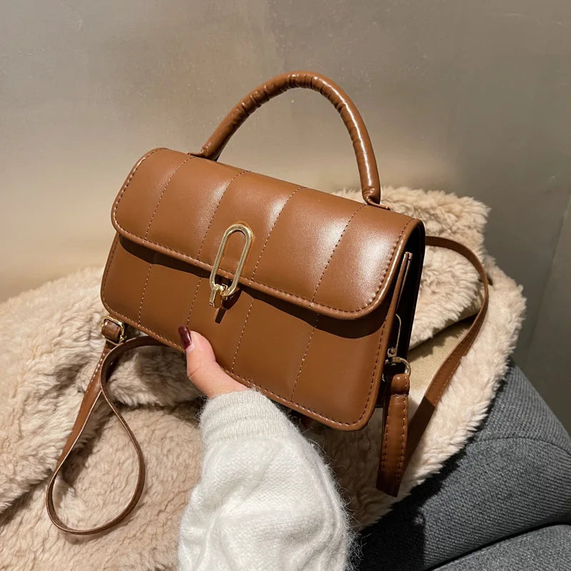 Women's Crossbody Single Shoulder Small Square Bags for Winter