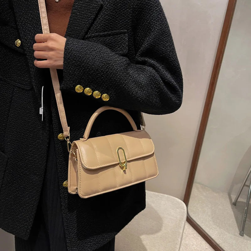 Women's Crossbody Single Shoulder Small Square Bags for Winter