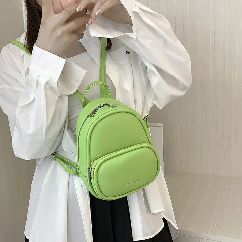 Women's Backpack Small Square Bag Shoulder Bag Travel Small Backpack