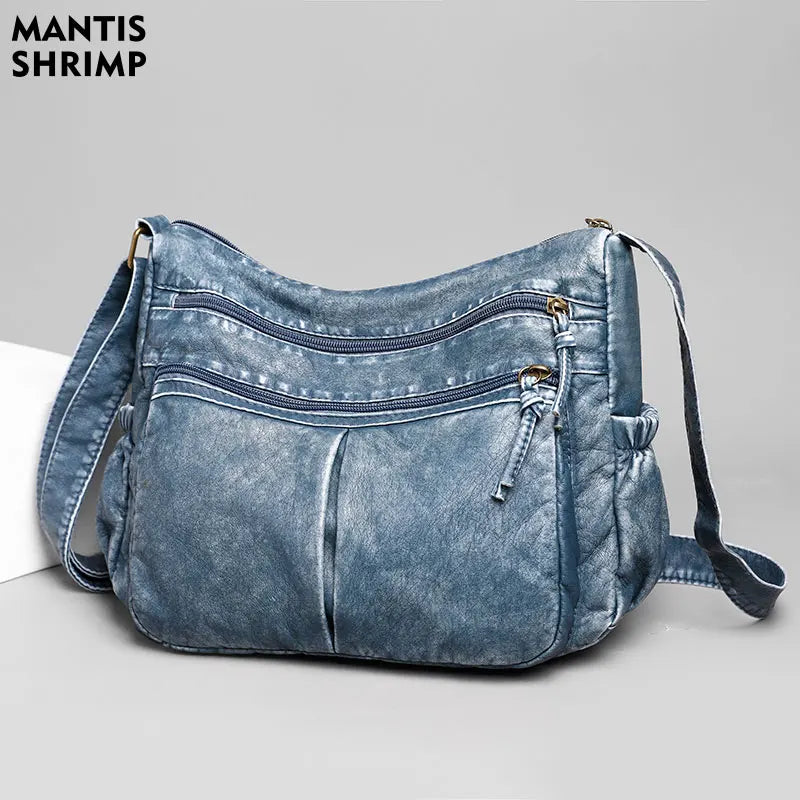 Women's Soft Crossbody Messenger Bags PU Leather Handbags