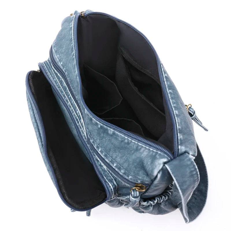 Women's Soft Crossbody Messenger Bags PU Leather Handbags
