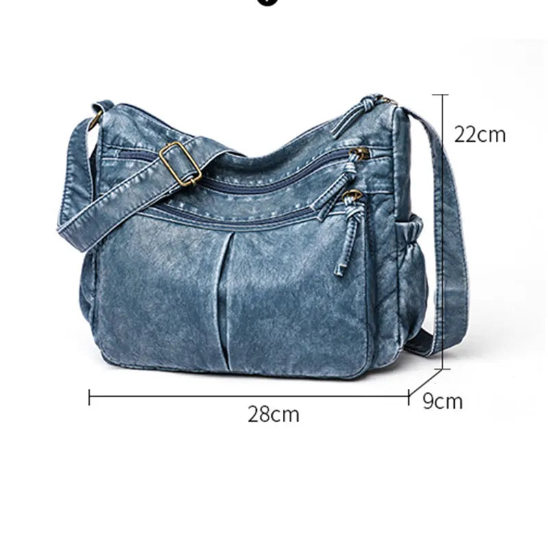 Women's Soft Crossbody Messenger Bags PU Leather Handbags